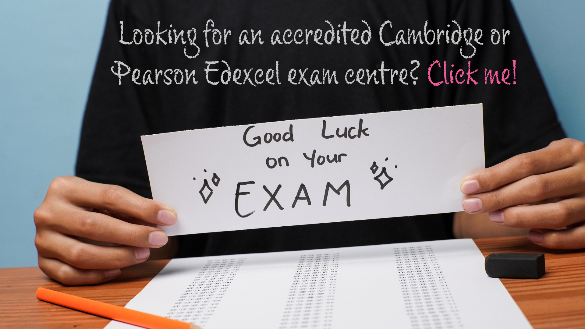 Find a Cambridge or Pearson Edexcel exam centre