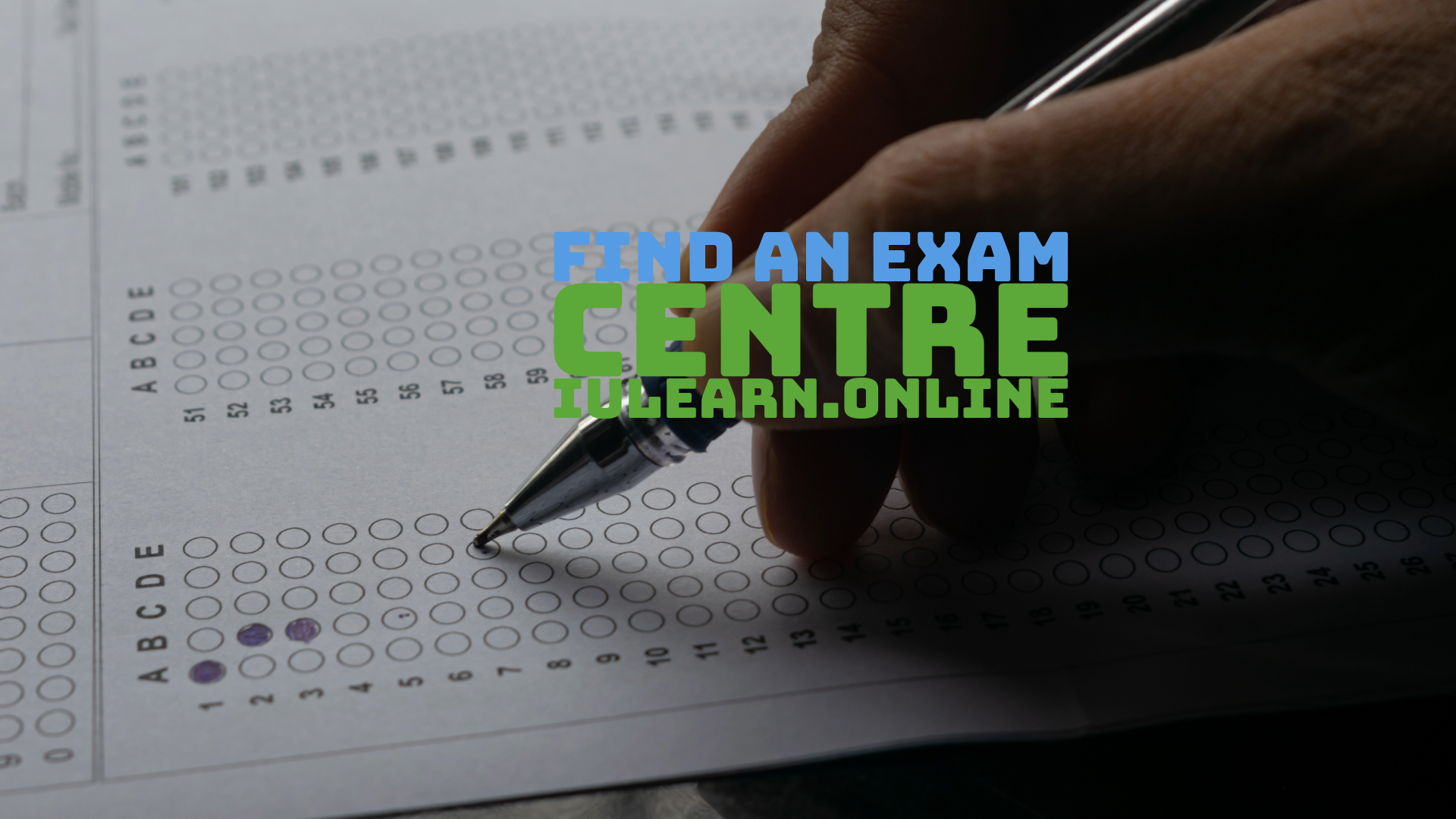 Find an exam centre with iulearn.online