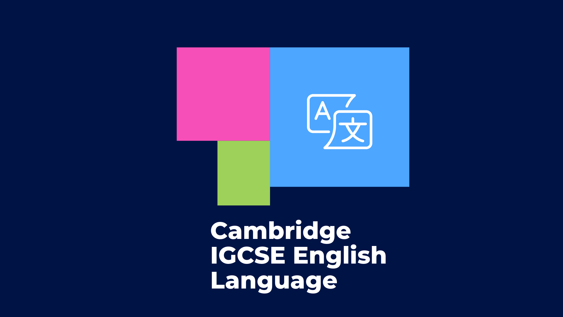 Cambridge IGCSE English Language